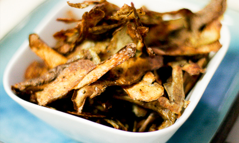 chips de piel de patata zero waste